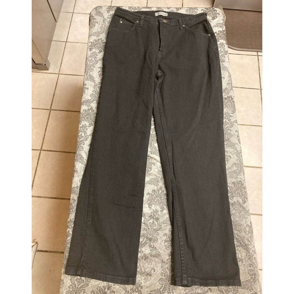 Riders by Lee Men’s Relaxed Fit Dark Wash Black Denim Jeans Straight 5-Pocket